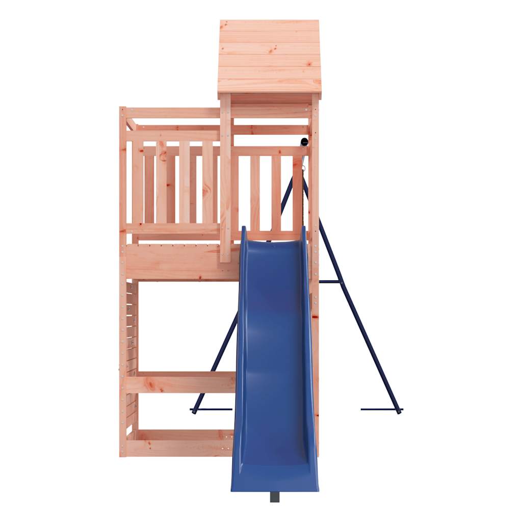 Outdoor Playset | Natural wood and blue