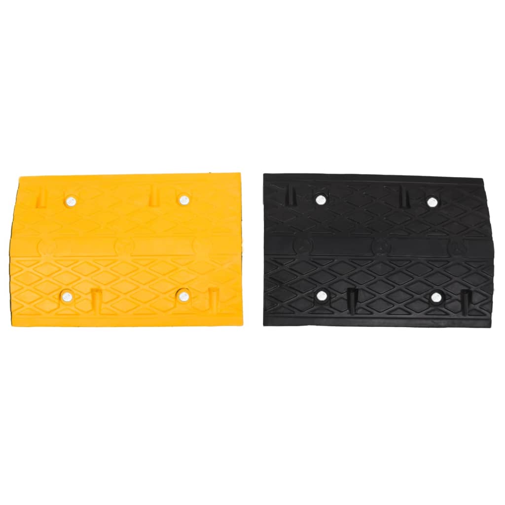 Speed Hump 4 pcs Yellow&Black 97x32.5x4 cm Rubber