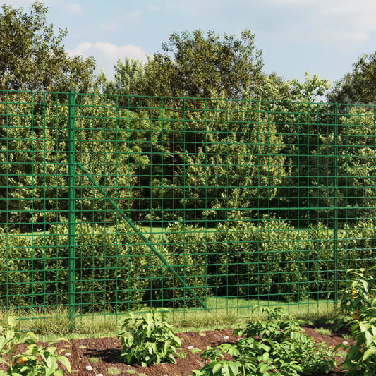 Wire Mesh Fence with Spike Anchors Green 1,8x25 m