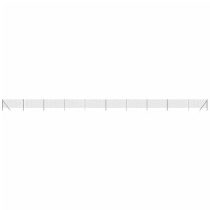 Wire Mesh Fence Anthracite 0.8x25 m Galvanised Steel
