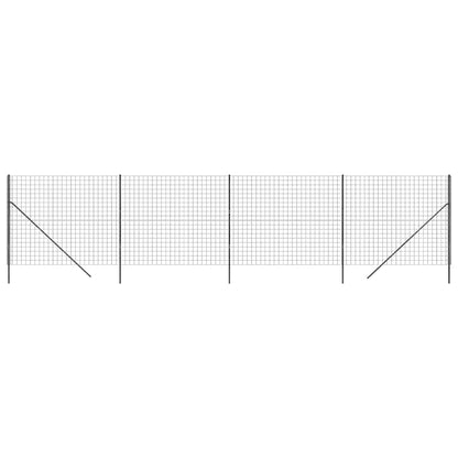 Wire Mesh Fence Anthracite 2x10 m Galvanised Steel