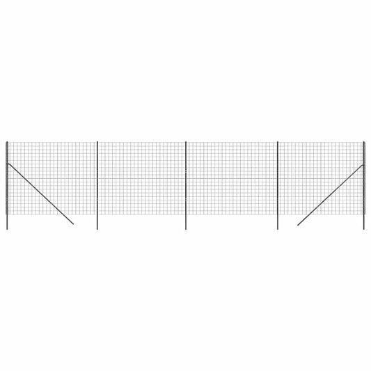 Wire Mesh Fence Anthracite 2,2x10 m Galvanised Steel