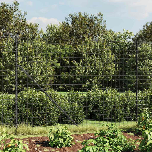 Wire Mesh Fence Anthracite 2,2x10 m Galvanised Steel