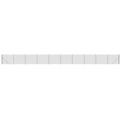 Wire Mesh Fence with Spike Anchors Anthracite 2.2x25 m