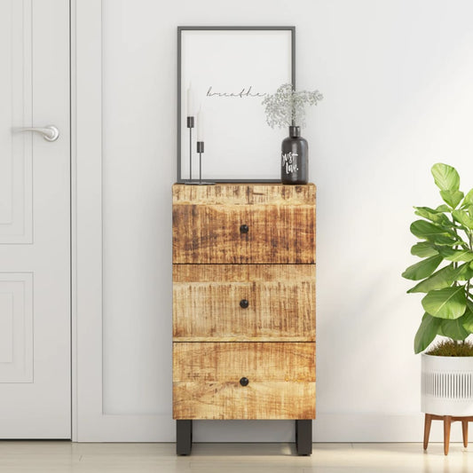 Sideboard with 3 Drawers 40x33,5x75 cm Solid Wood Mango