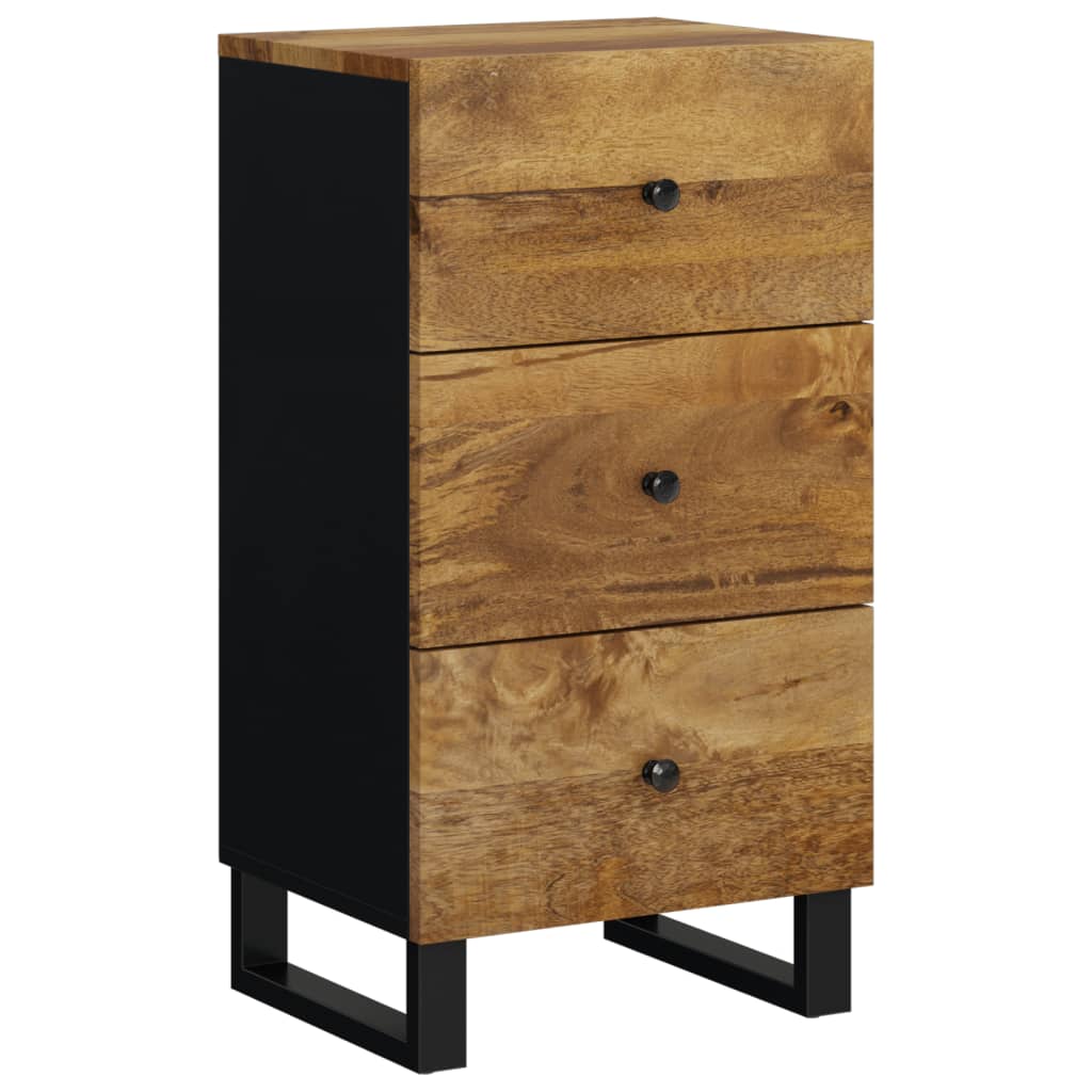 Sideboard with 3 Drawers 40x33,5x75 cm Solid Wood Mango