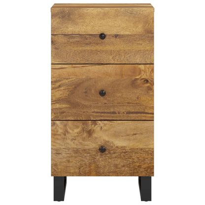 Sideboard with 3 Drawers 40x33,5x75 cm Solid Wood Mango