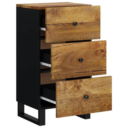 Sideboard with 3 Drawers 40x33,5x75 cm Solid Wood Mango