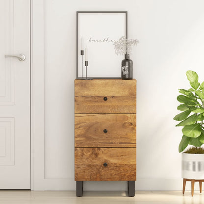 Sideboard with 3 Drawers 40x33,5x75 cm Solid Wood Mango