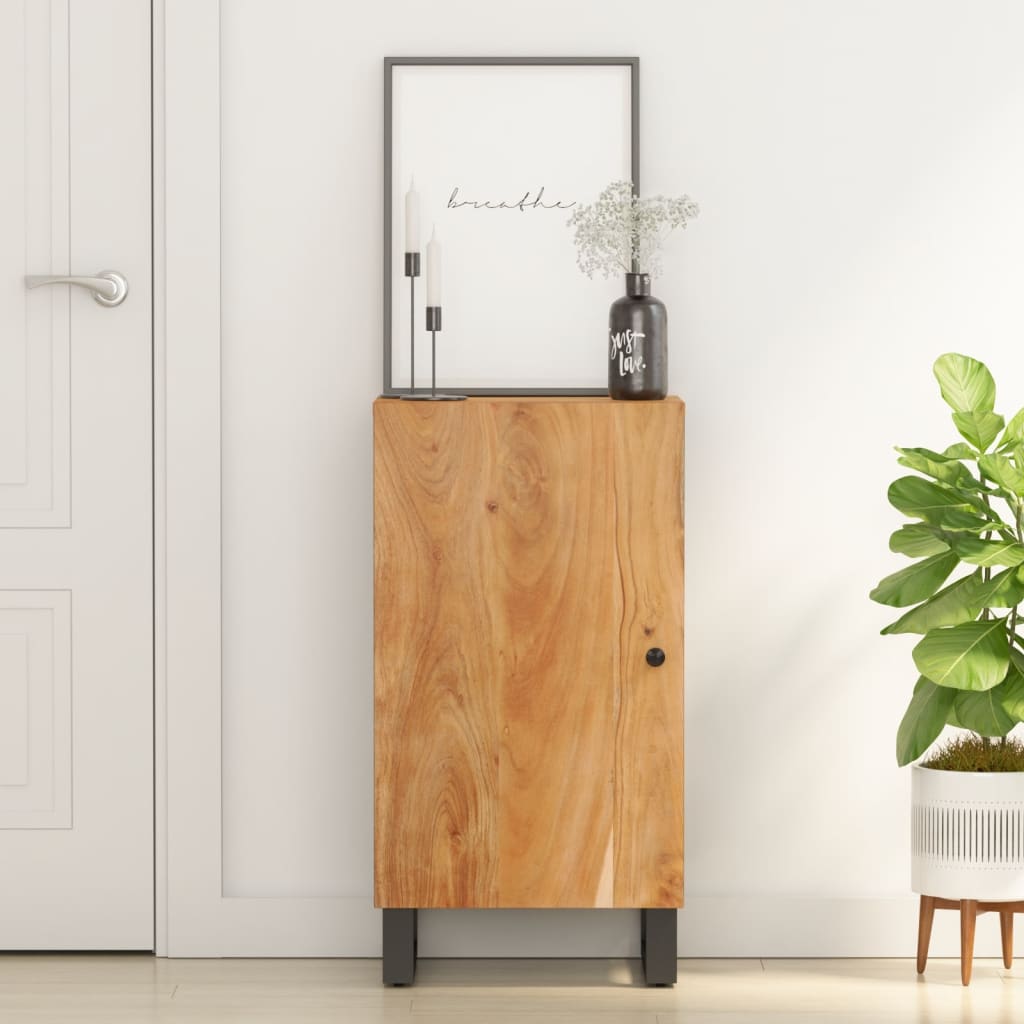 Sideboard with Door 40x31x75 cm Solid Wood Acacia