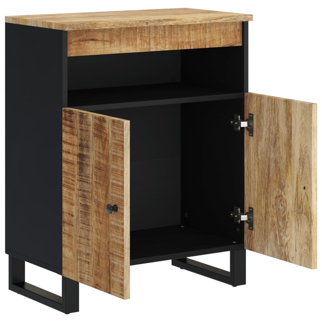 Sideboard with 2 Doors 60x33x75 cm Solid Wood Mango