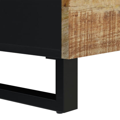 Sideboard with 2 Doors 80x33x75 cm Solid Wood Mango