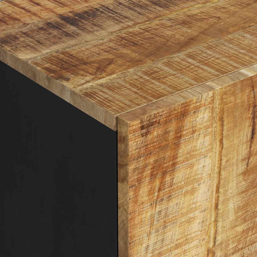 Sideboard with 2 Doors 90x33x75 cm Solid Wood Mango