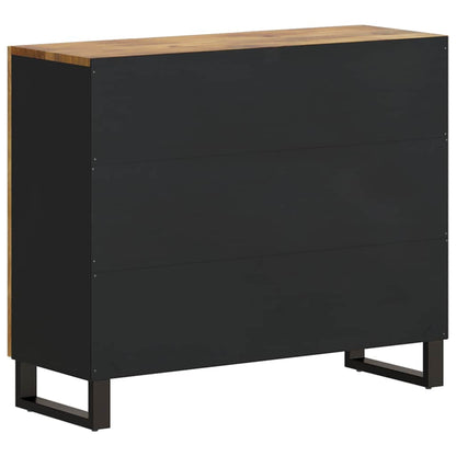 Sideboard with 2 Doors 90x33x75 cm Solid Wood Mango