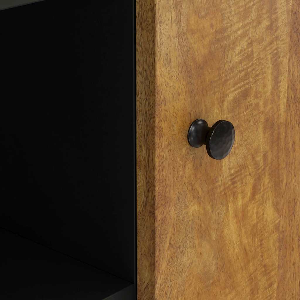 Sideboard with 2 Doors 90x33x75 cm Solid Wood Mango