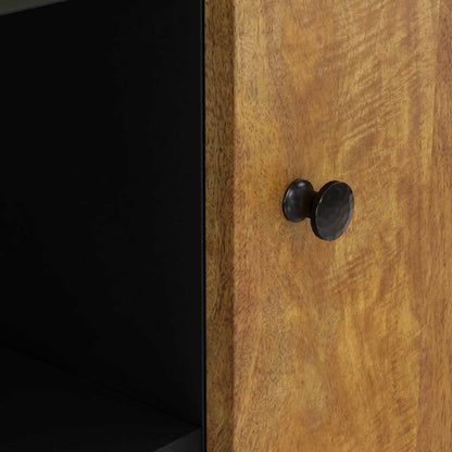 Sideboard with 2 Doors 90x33x75 cm Solid Wood Mango