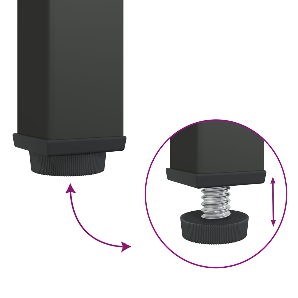 TV Cabinet Black 105x35x50 cm Glass and Steel