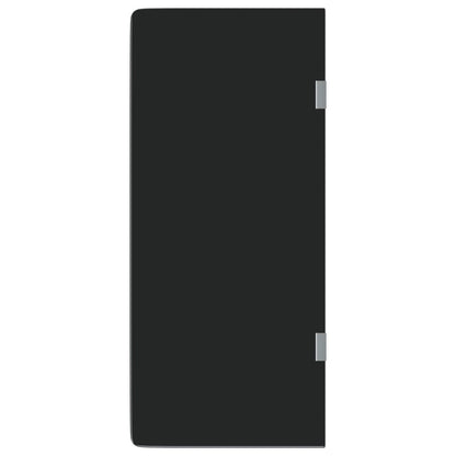 Wall-mounted Urinal Privacy Screen Black 90x40 cm Tempered Glass