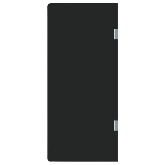 Wall-mounted Urinal Privacy Screen Black 90x40 cm Tempered Glass