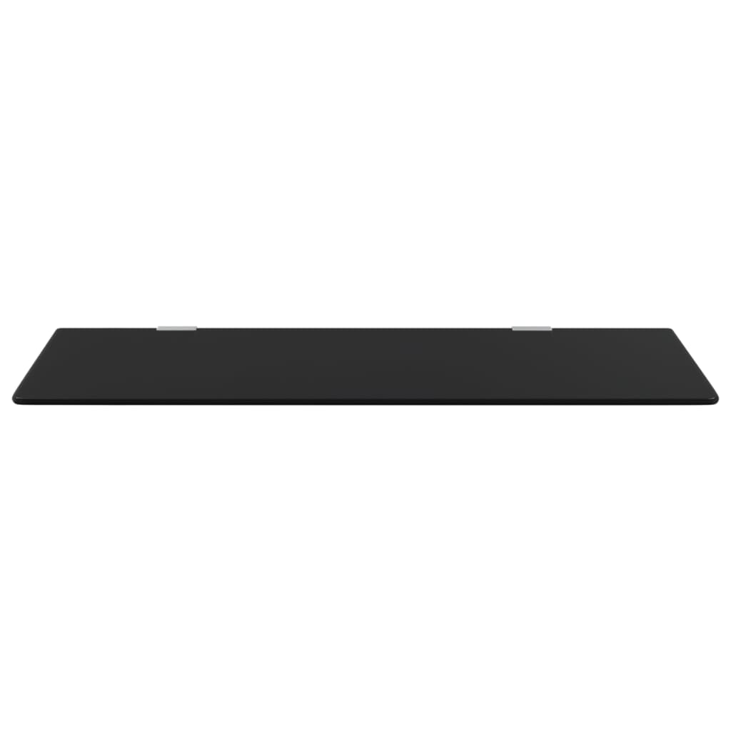 Wall-mounted Urinal Privacy Screen Black 90x40 cm Tempered Glass