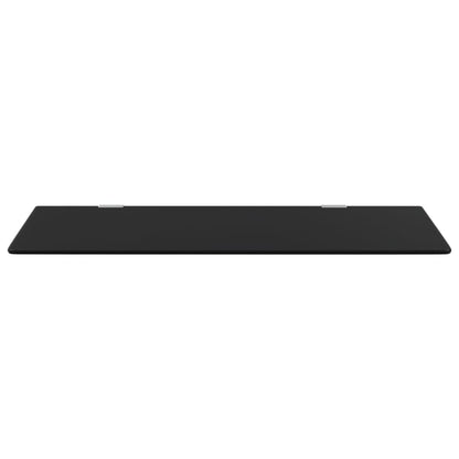 Wall-mounted Urinal Privacy Screen Black 90x40 cm Tempered Glass