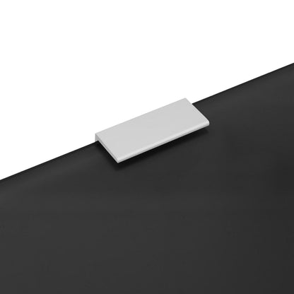 Wall-mounted Urinal Privacy Screen Black 90x40 cm Tempered Glass
