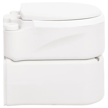 Integrated Camping Toilet White 24+17 L HDPE&PP