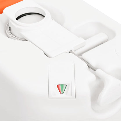 Integrated Camping Toilet White 24+17 L HDPE&PP