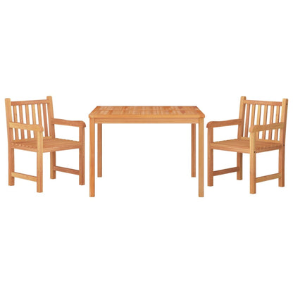 3 Piece Garden Dining Set Solid Wood Teak