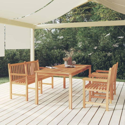 Garden Dining Set | Natural Teak | Smooth sanded teak hardwood | Large