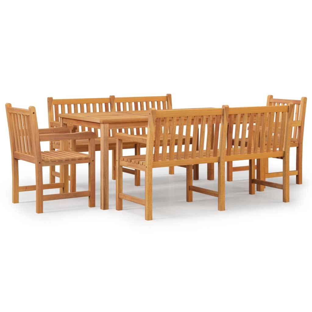 Garden Dining Set | Natural Teak | Solid Teak Wood | Medium