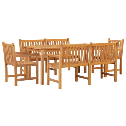Garden Dining Set | Natural Teak | Solid Teak Wood | Medium