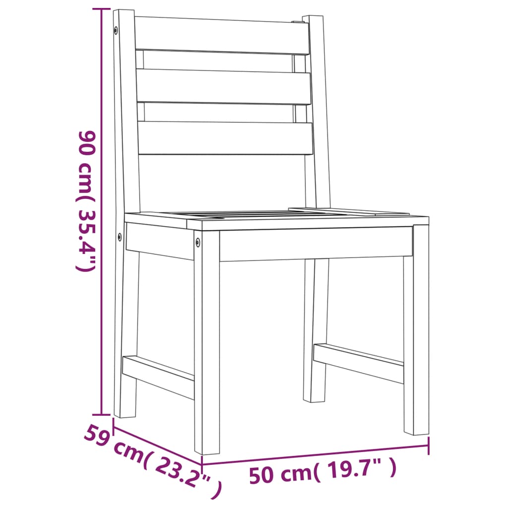 Garden Dining Set | Teak | Solid teak wood | 3 piece set
