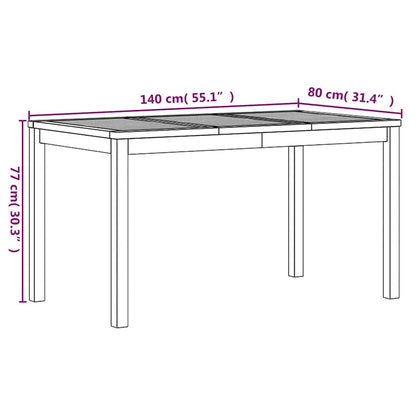 3 Piece Garden Dining Set Solid Wood Teak