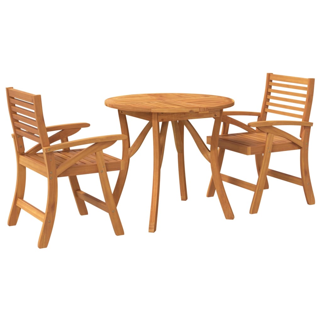 Garden Dining Set | Brown | Solid acacia wood | Medium | Durable