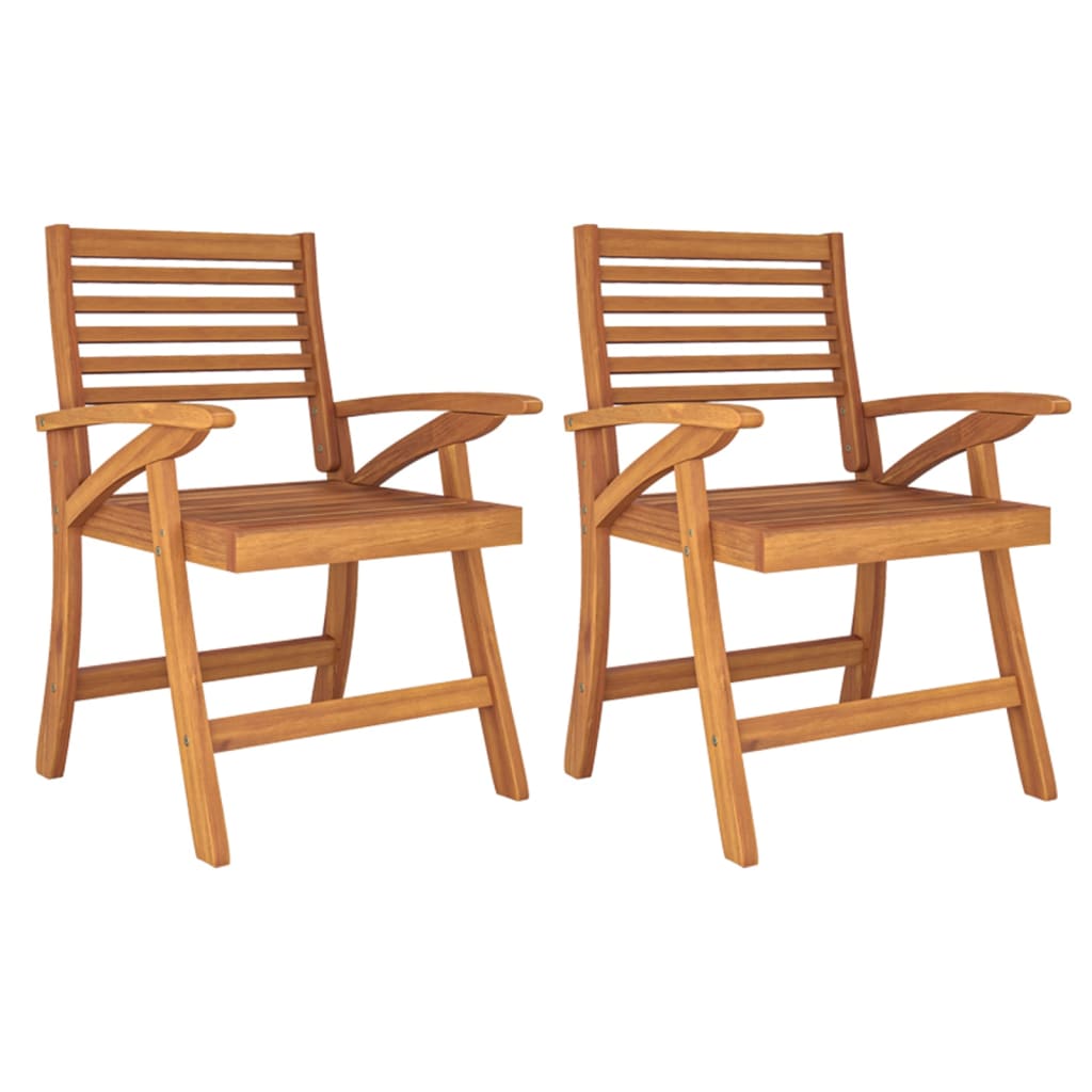 Garden Dining Set | Brown | Solid acacia wood | Medium | Durable