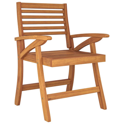 Garden Dining Set | Brown | Solid acacia wood | Medium | Durable