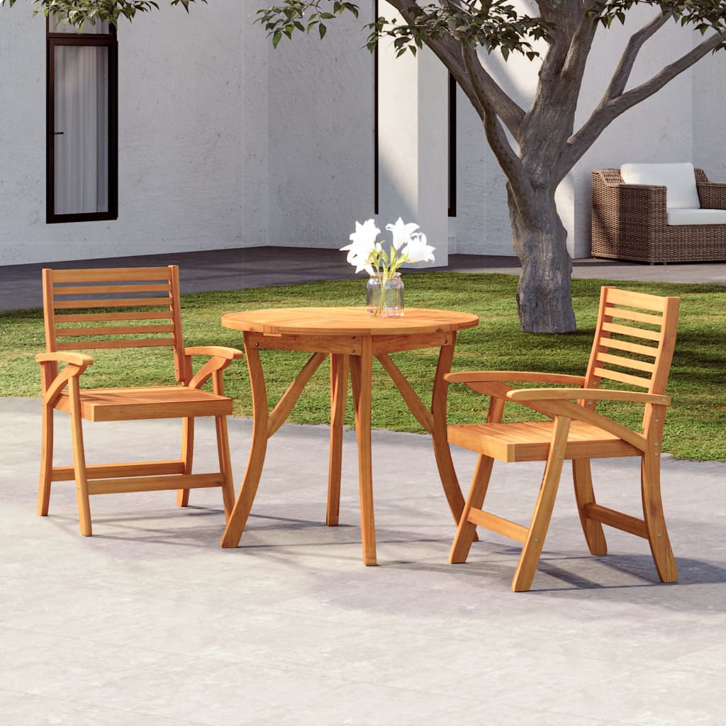 Garden Dining Set | Brown | Solid acacia wood | Medium | Durable