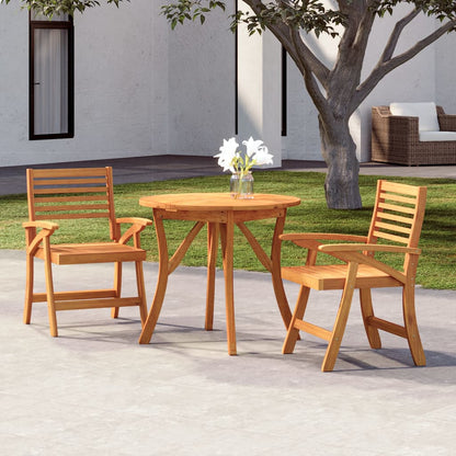 Garden Dining Set | Brown | Solid acacia wood | Medium | Durable