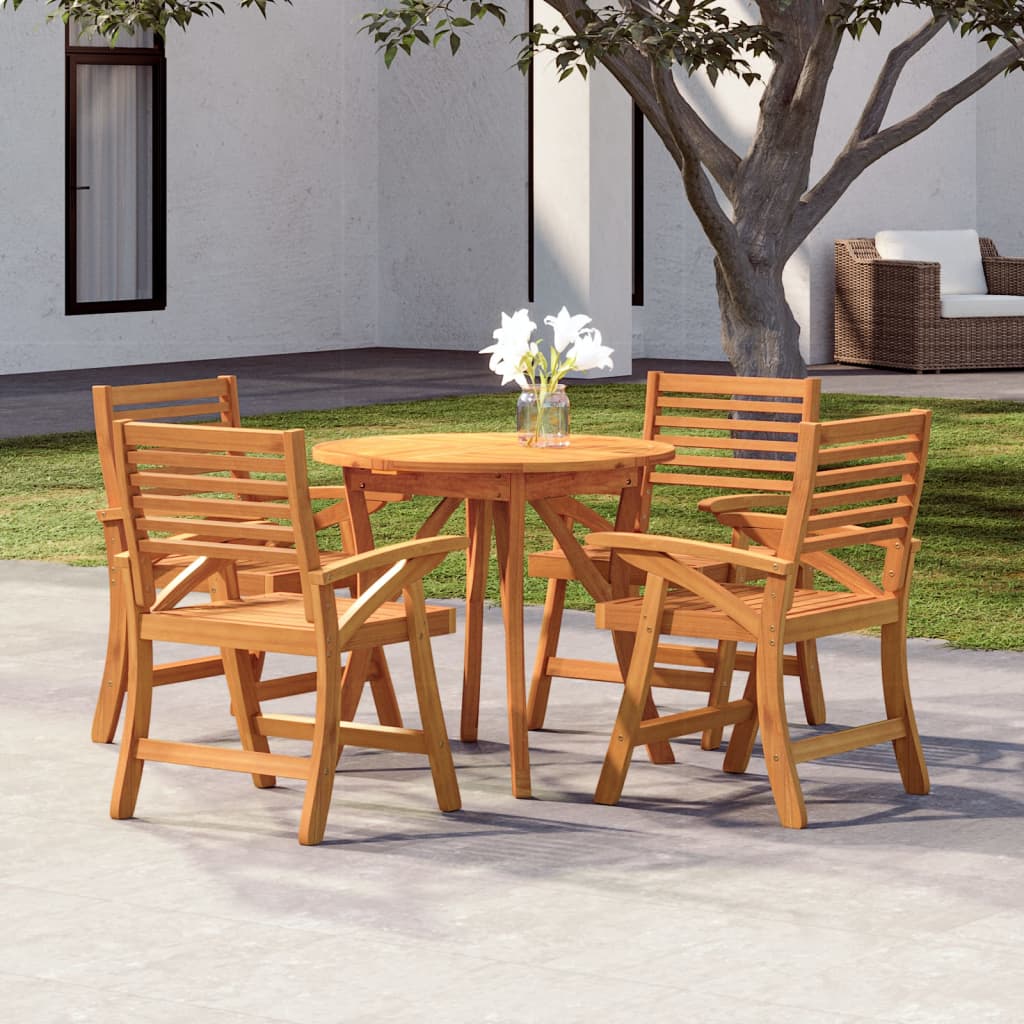 Garden Dining Set | Brown | Solid acacia wood | Standard | Durable