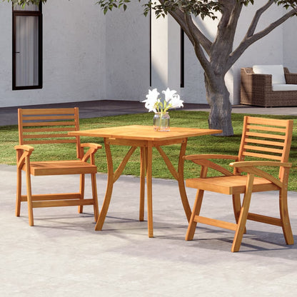 Garden Dining Set | Natural Wood | Solid Acacia wood | Medium | Durable