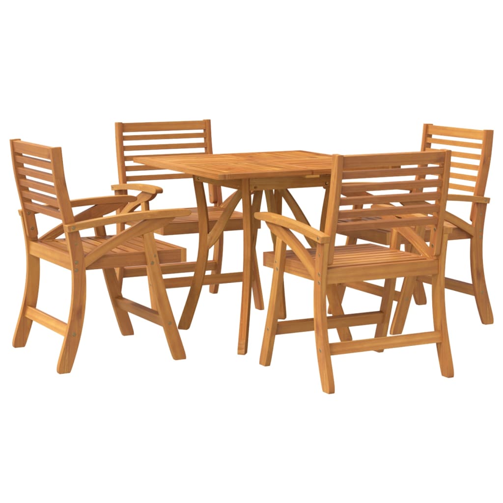 Garden Dining Set | Natural wood | Solid acacia wood with an oil finish