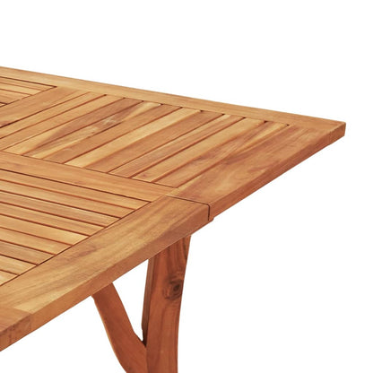 Garden Dining Set | Natural wood | Solid acacia wood with an oil finish