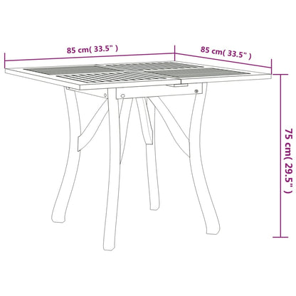 Garden Dining Set | Natural wood | Solid acacia wood with an oil finish