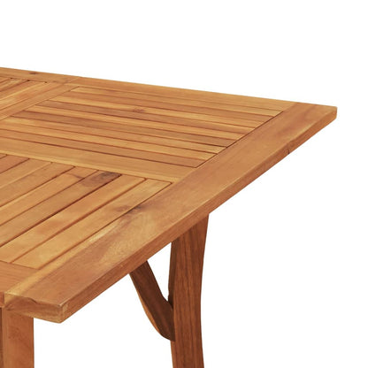 5 Piece Garden Dining Set Solid Wood Acacia