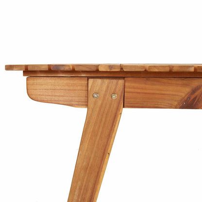 5 Piece Garden Dining Set Solid Wood Acacia