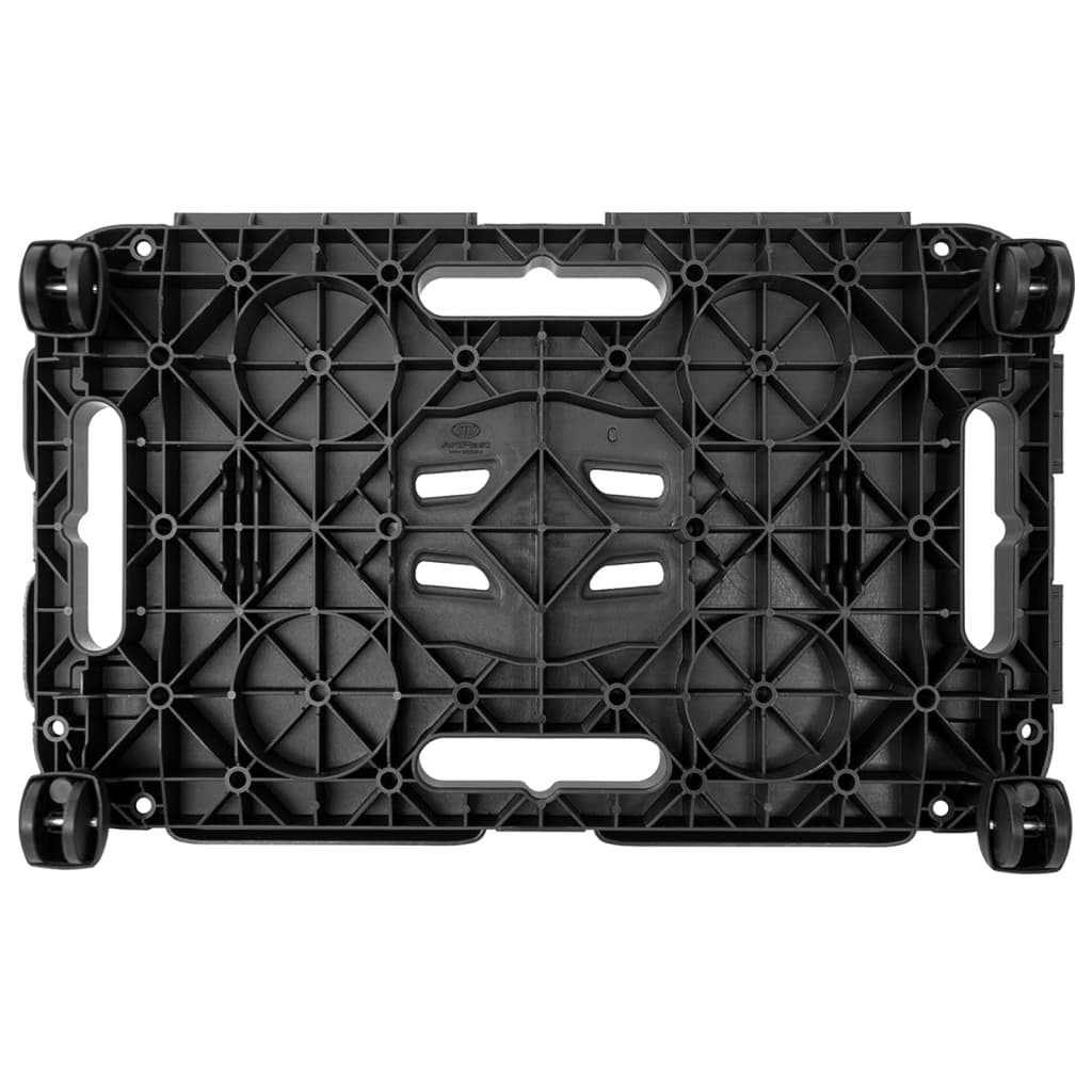 Transport Trolleys 3 pcs Black Polypropylene 200 kg