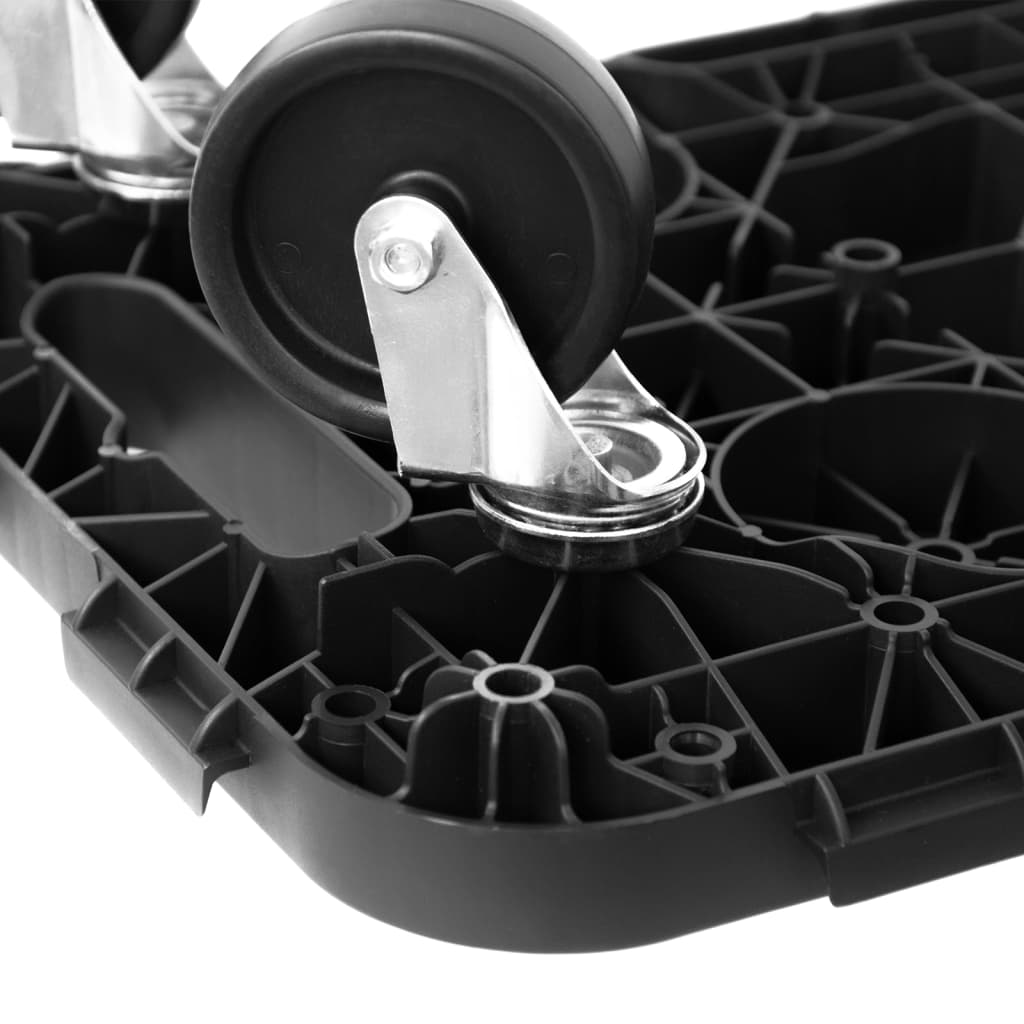 Transport Trolleys 3 pcs Black Polypropylene 300 kg