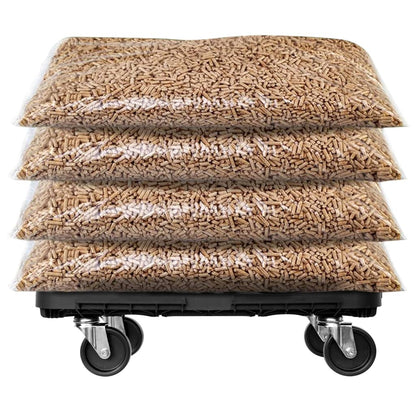 Transport Trolleys 5 pcs Black Polypropylene 300 kg