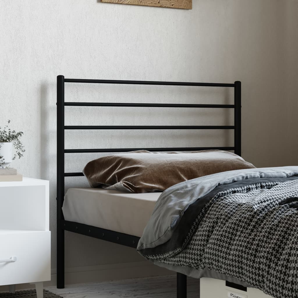 Headboard | Black | Steel | Single | Headboard | Rectangular